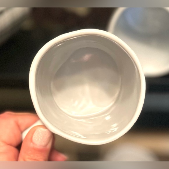 NEW Set of 6 Farmhouse Black & White Plaid Ceramic Coffee Tea Cups Mugs 12 oz - Picture 8 of 15